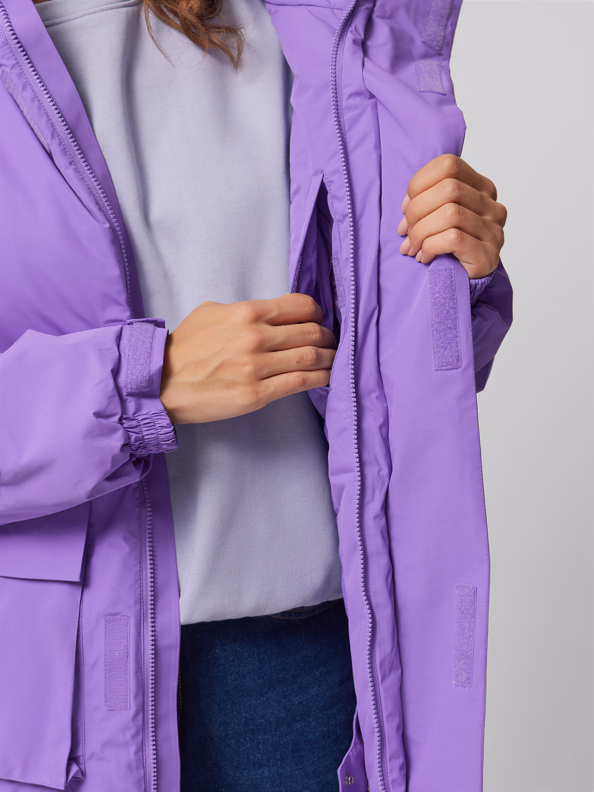 Kurtka snowboardowa z membraną 8000 uniseks Outhorn - fioletowa