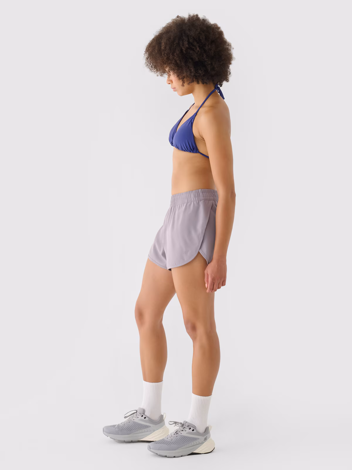 Spodenki plażowe damskie - fioletowe