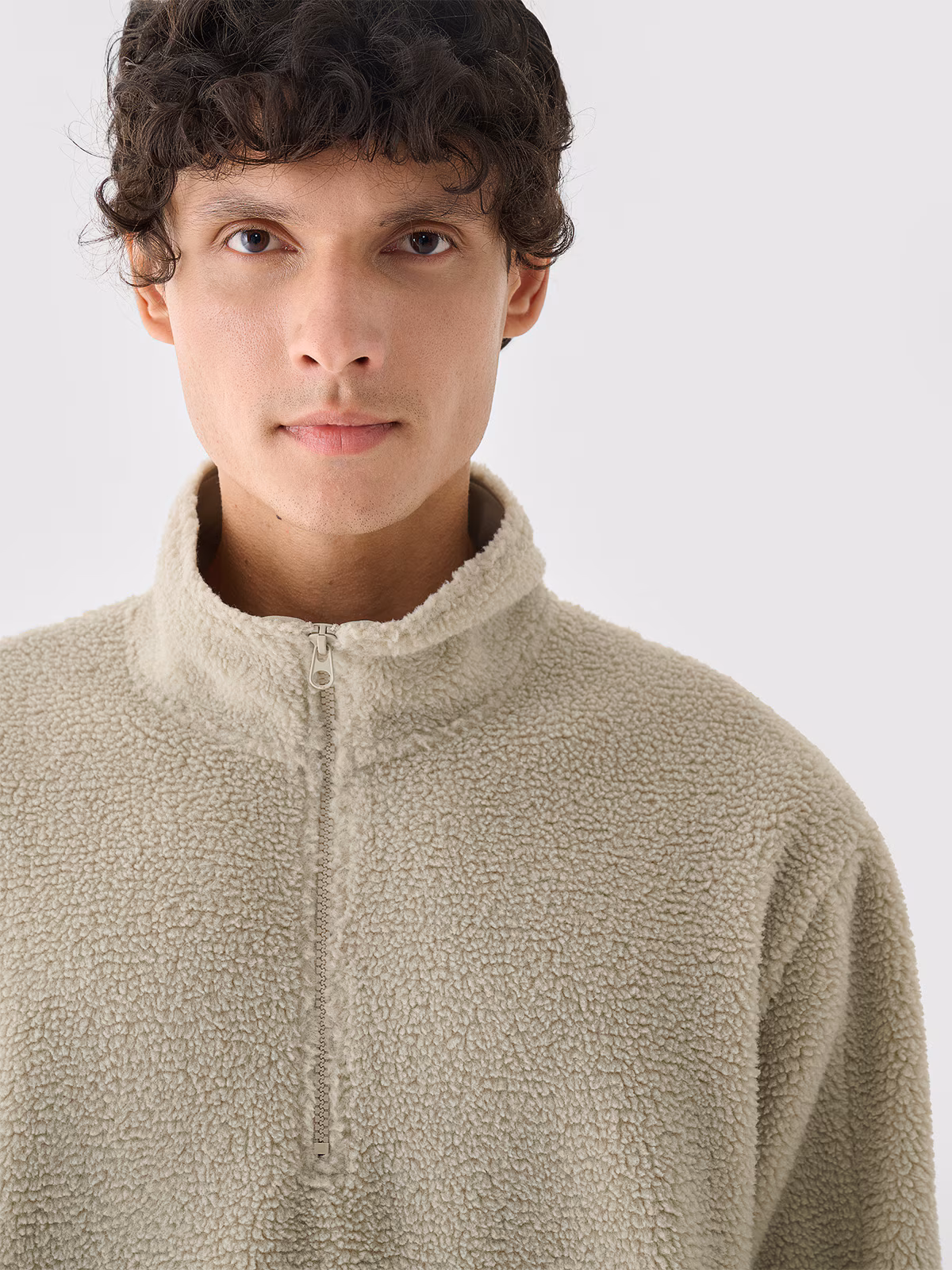 Polar sherpa nierozpinany ze stójką męski Outhorn - czarny