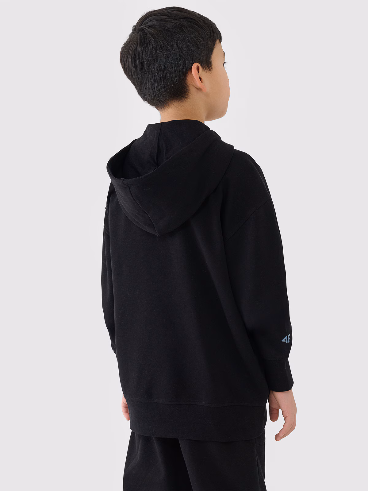 Bluza dresowa rozpinana z kapturem chłopięca - granatowa