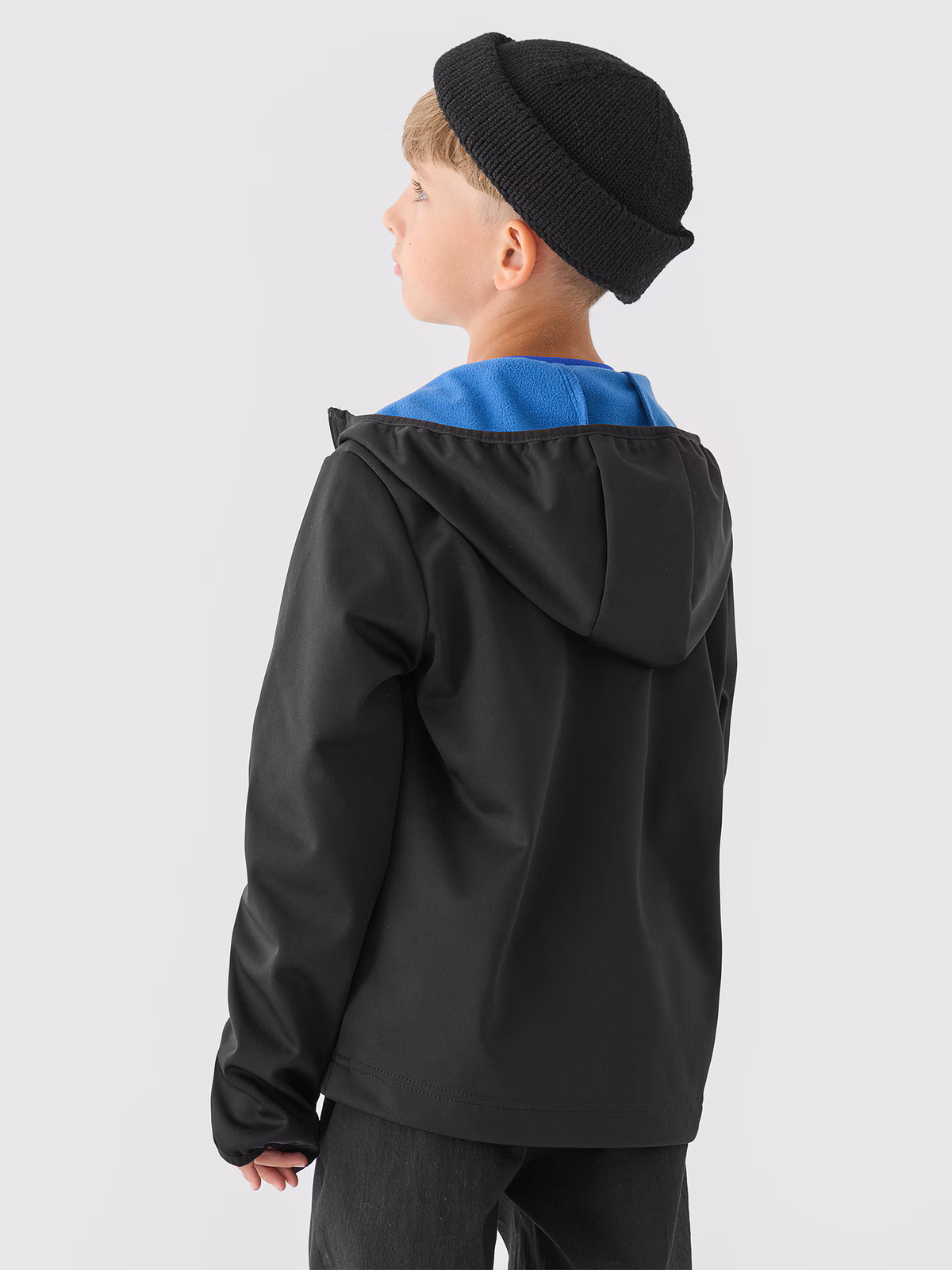 Kurtka softshell wiatroodporna membrana NeoDry 5000 chłopięca - niebieska