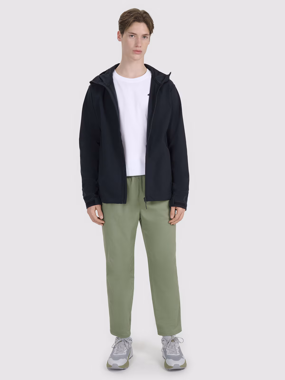 Kurtka softshell wiatroodporna membrana 5000 męska - czarna