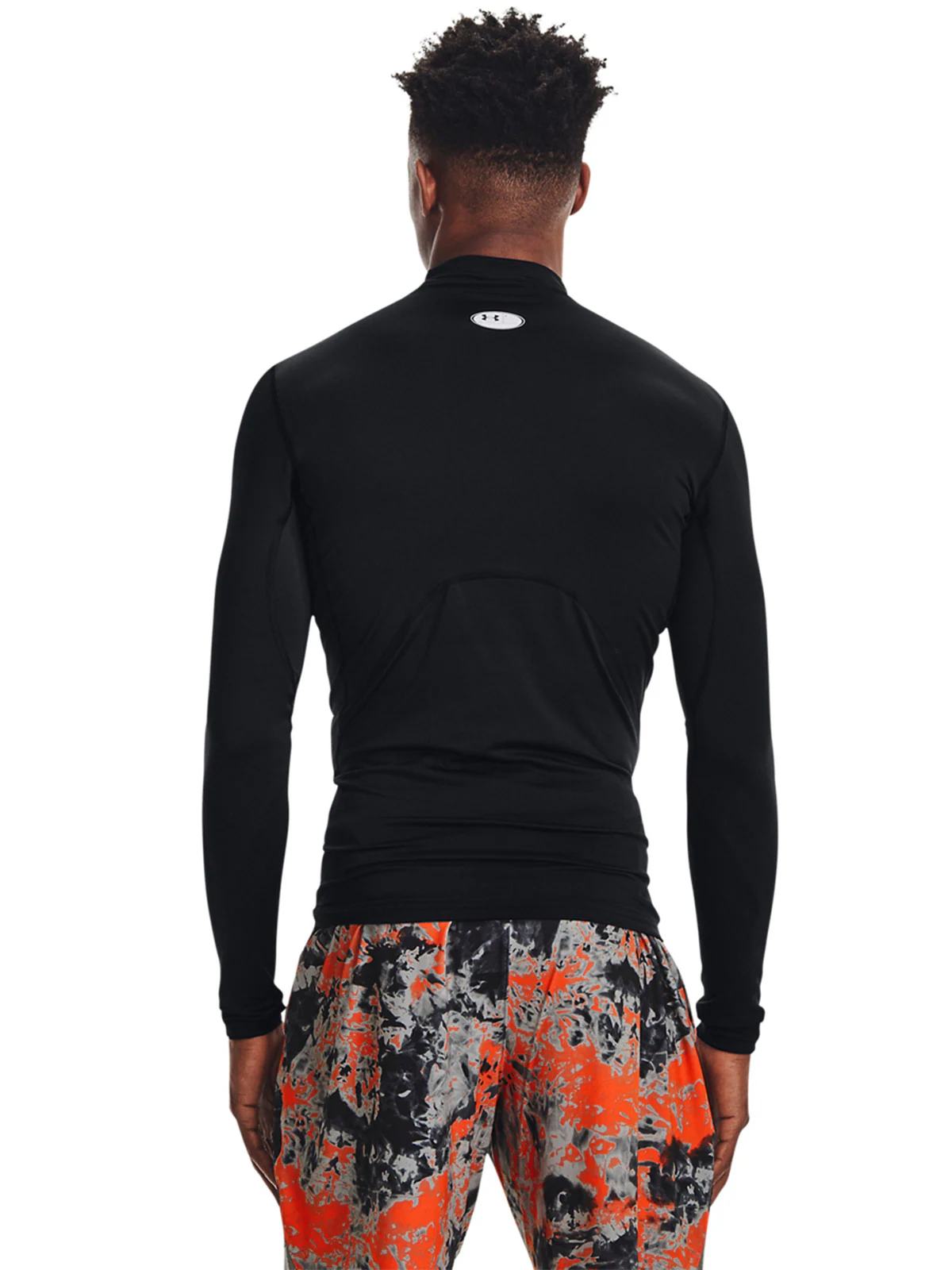 Longsleeve treningowy męski Under Armour UA Cg Armour Comp Mock - czarny