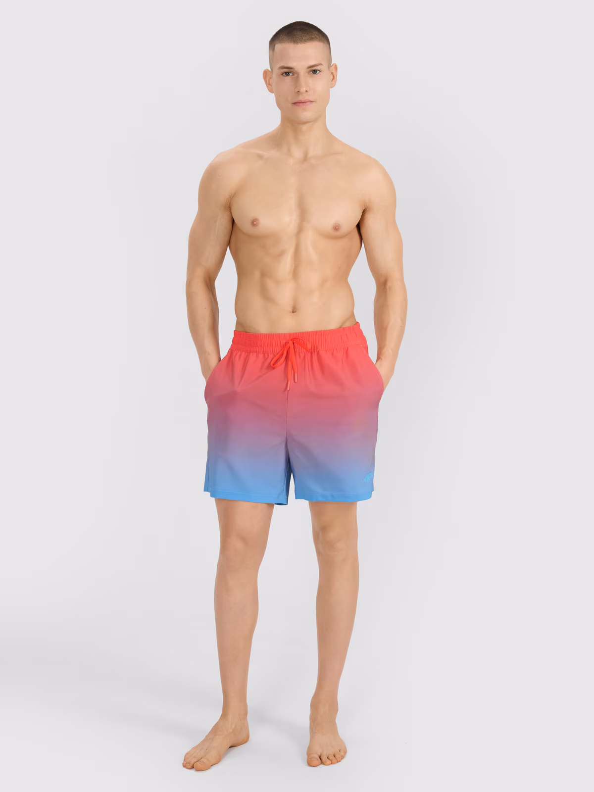 Spodenki plażowe męskie - turkusowe