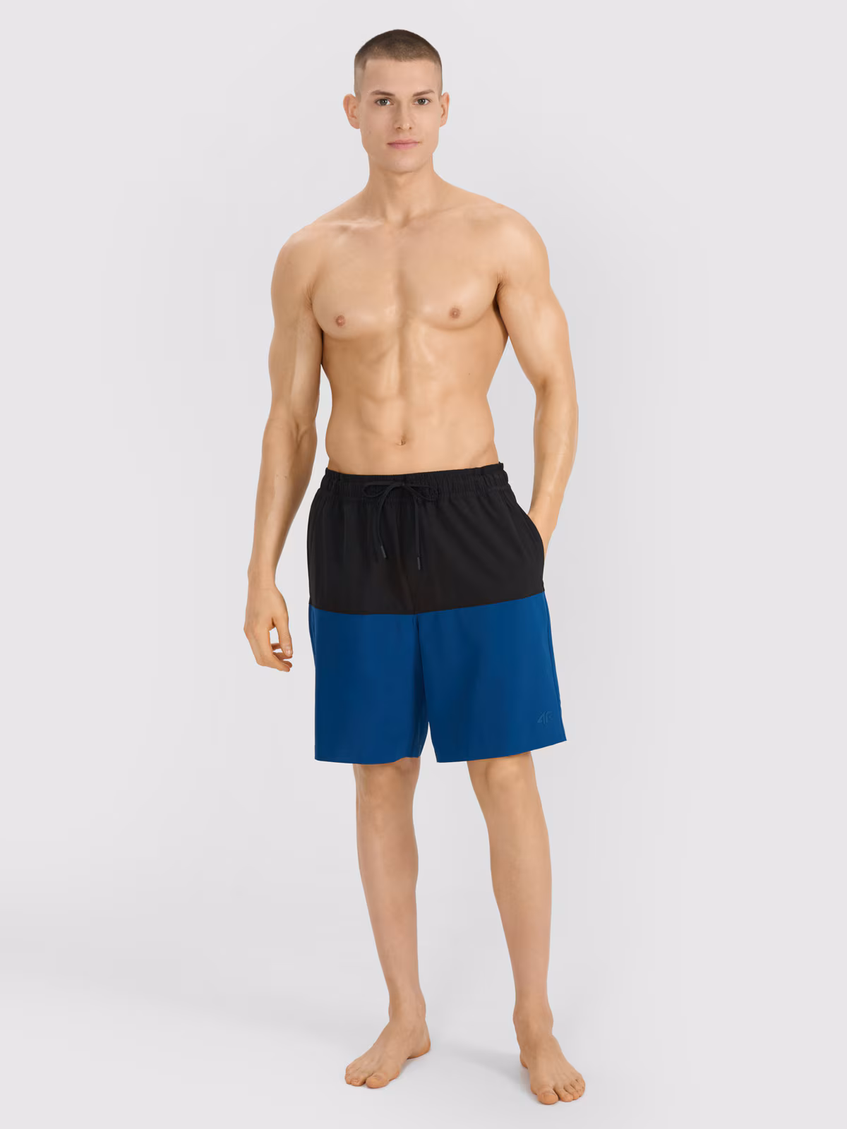 Spodenki plażowe męskie - niebieskie