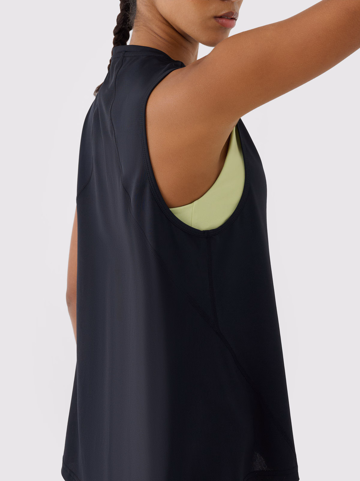 Top treningowy szybkoschnący damski  - czarny