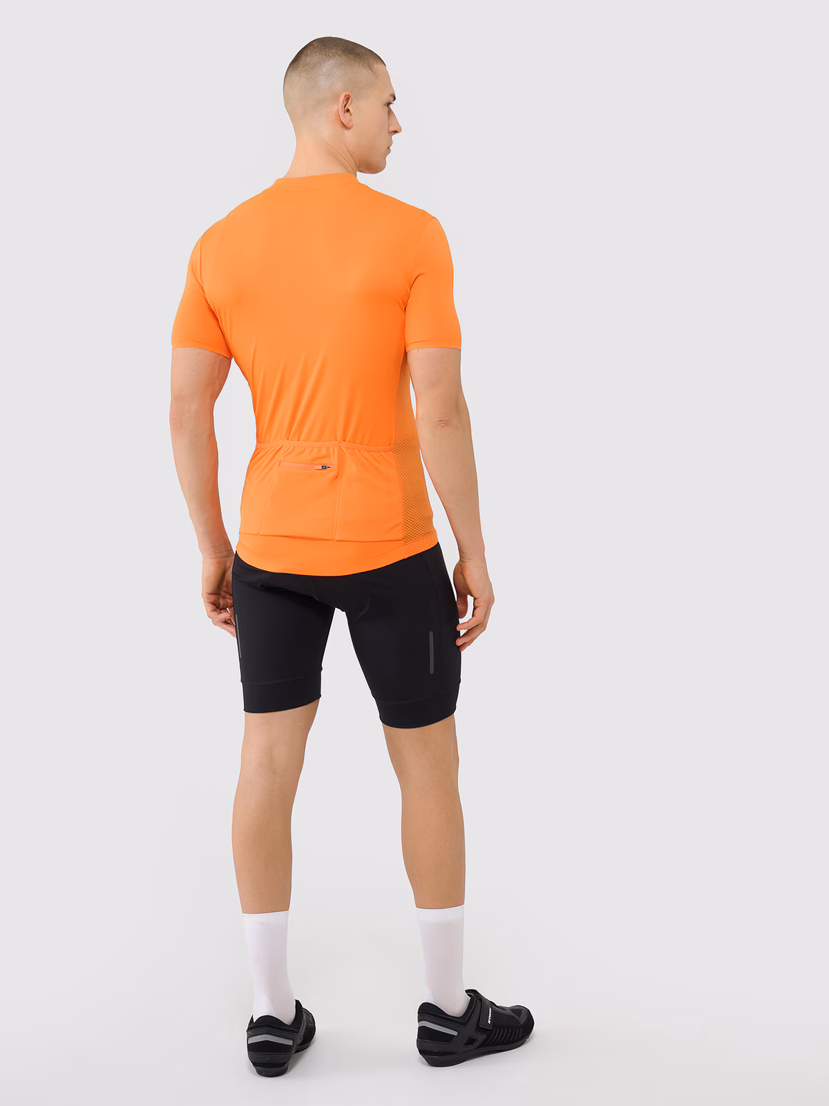 Legginsy krótkie rowerowe z żelowo-piankową wkładką męskie - czarne