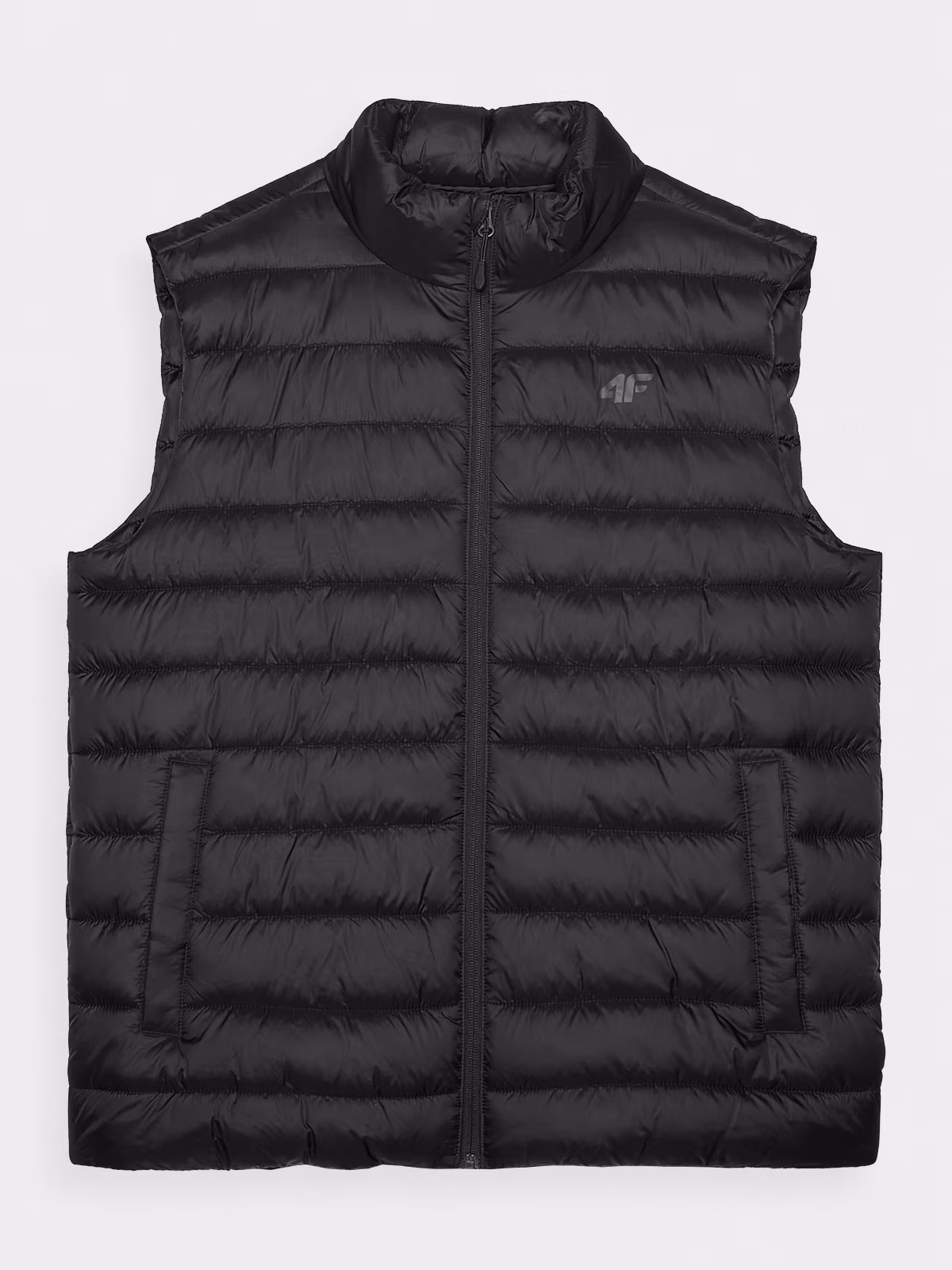 Bezrękawnik puchowy z wypełnieniem syntetycznym męski - czarny