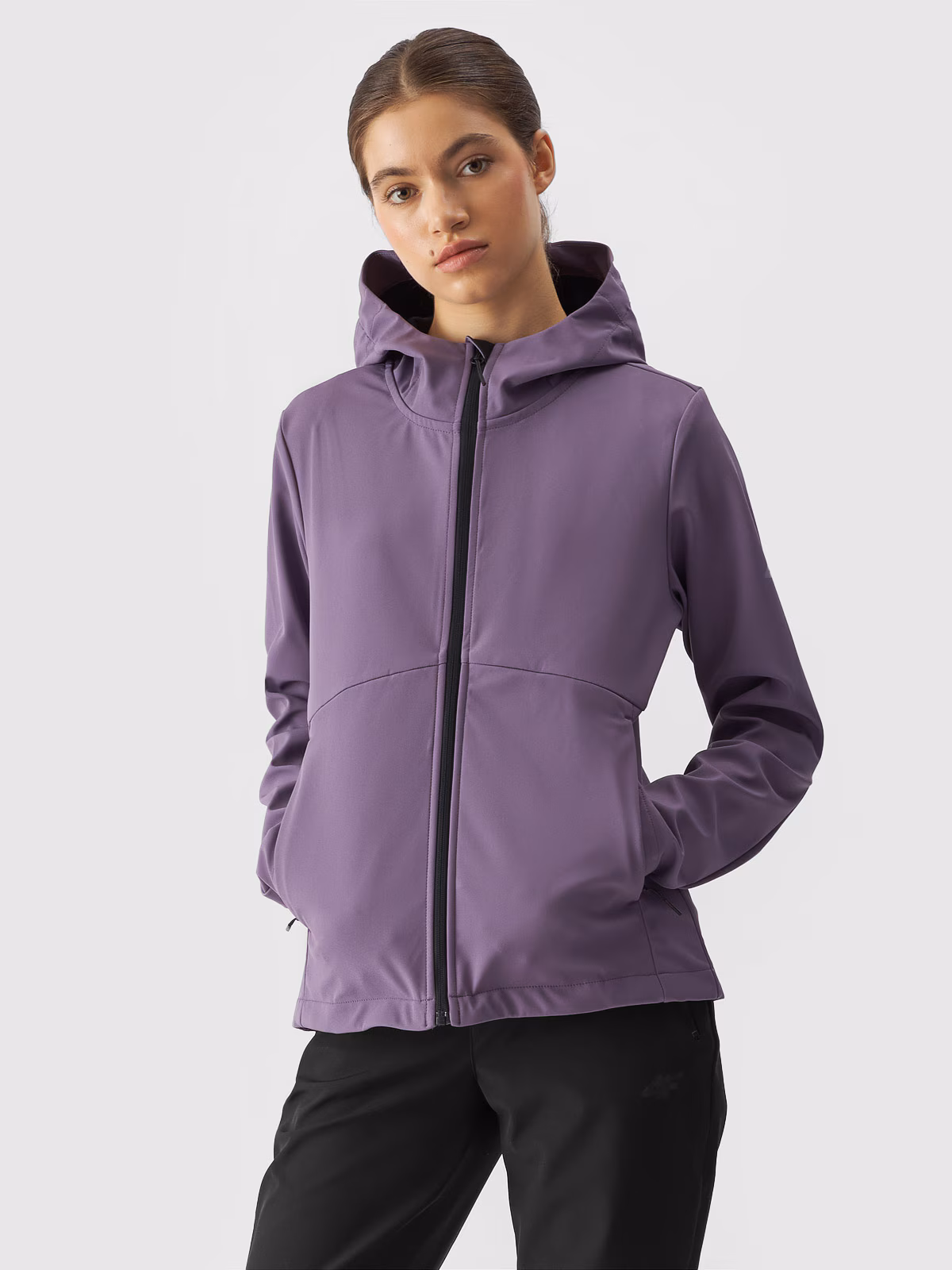 Kurtka softshell wiatroodporna membrana 5000 damska - różowa