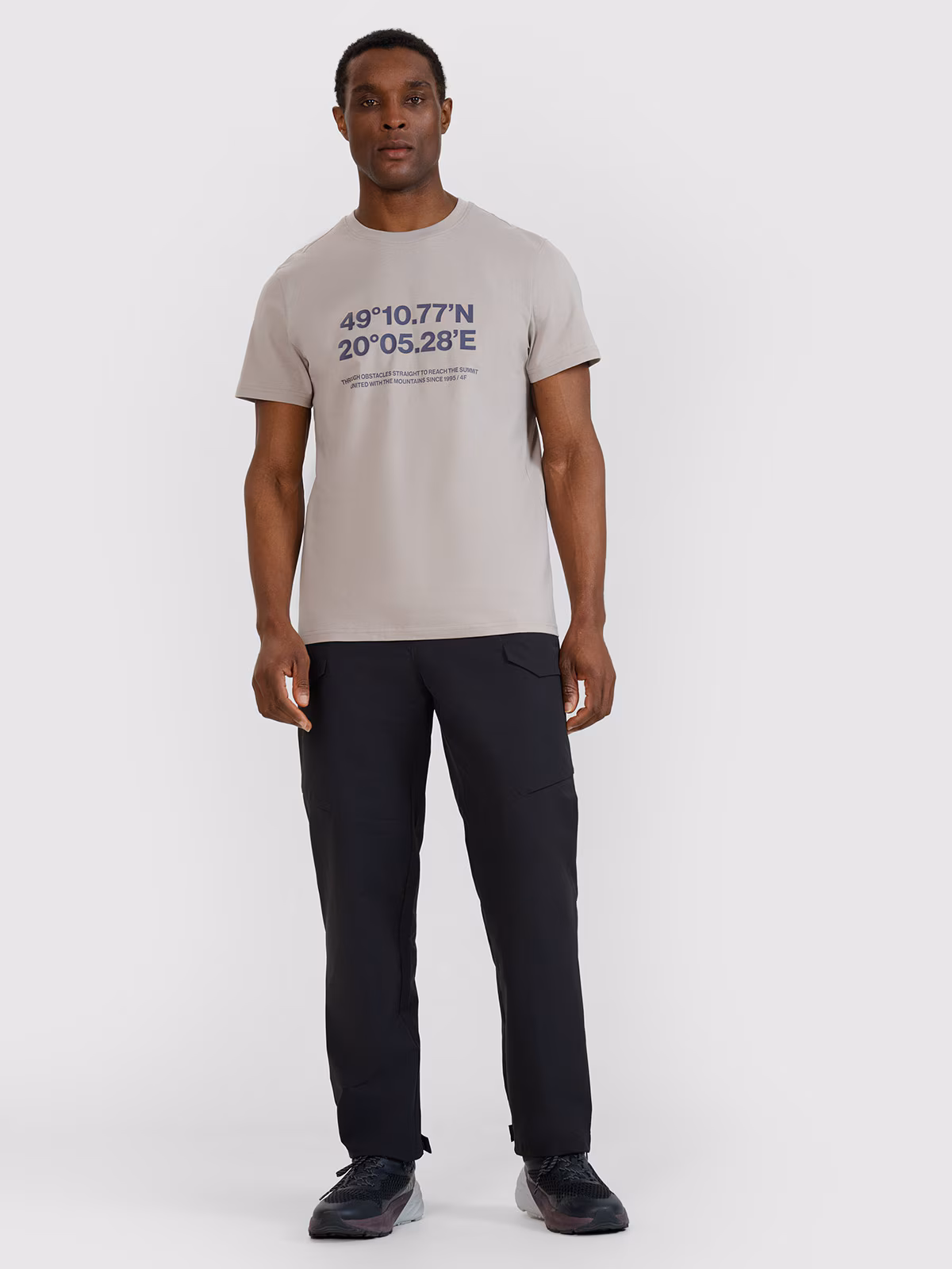 Spodnie casualowe męskie - czarne