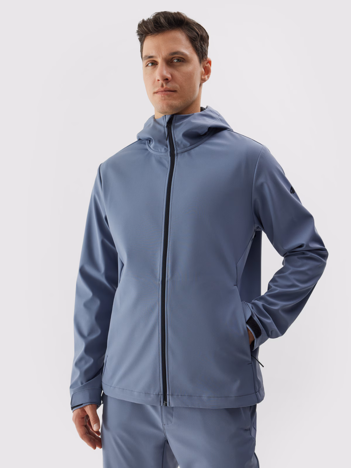 Kurtka softshell wiatroodporna membrana 5000 męska - czerwona
