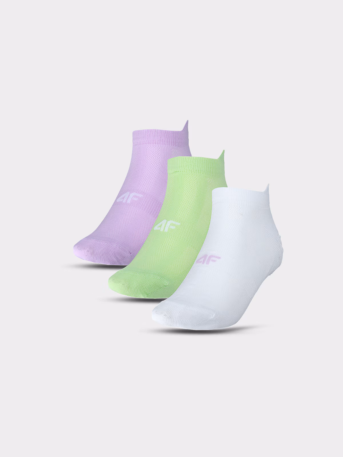 Skarpetki treningowe przed kostkę (3-pack) damskie - czarne