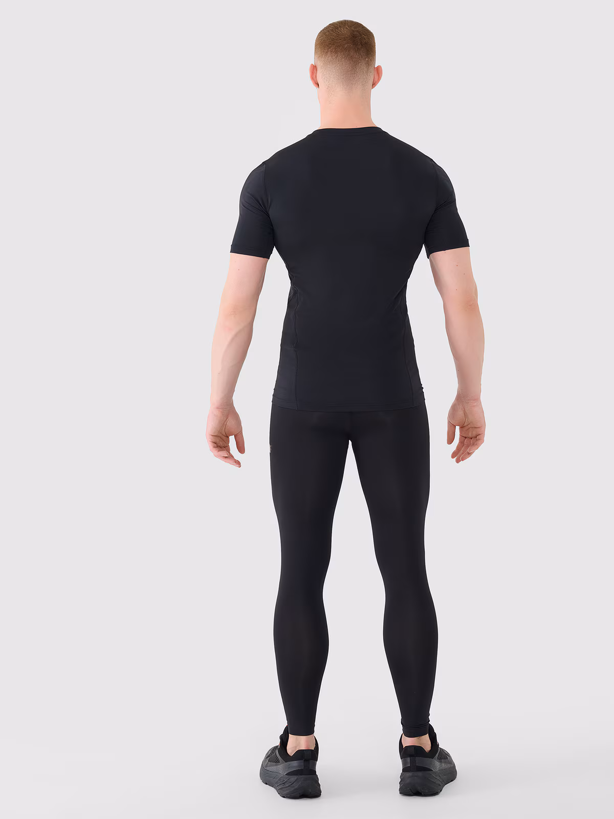 Legginsy treningowe męskie - czarne