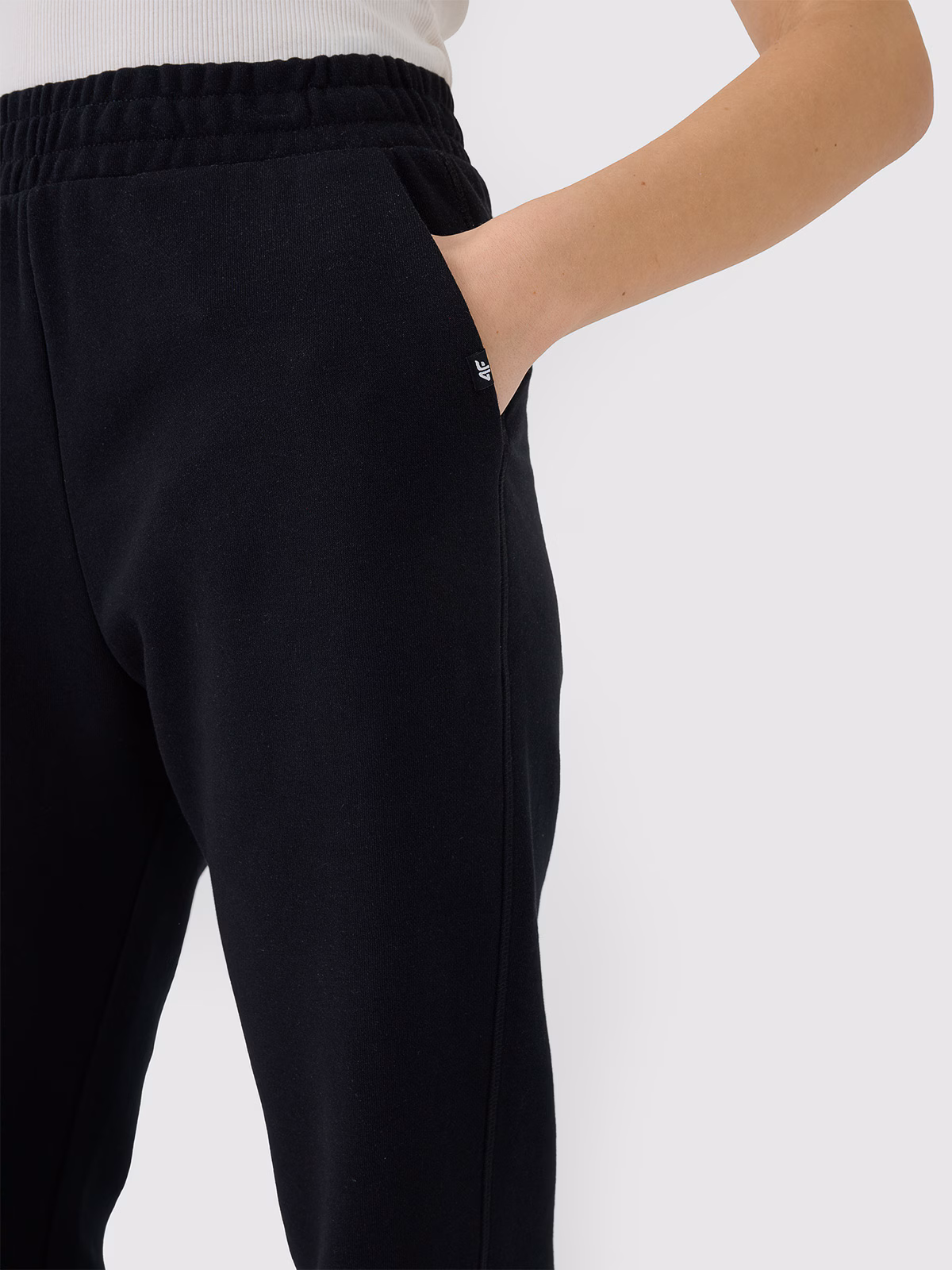 Spodnie dresowe joggery damskie - szare