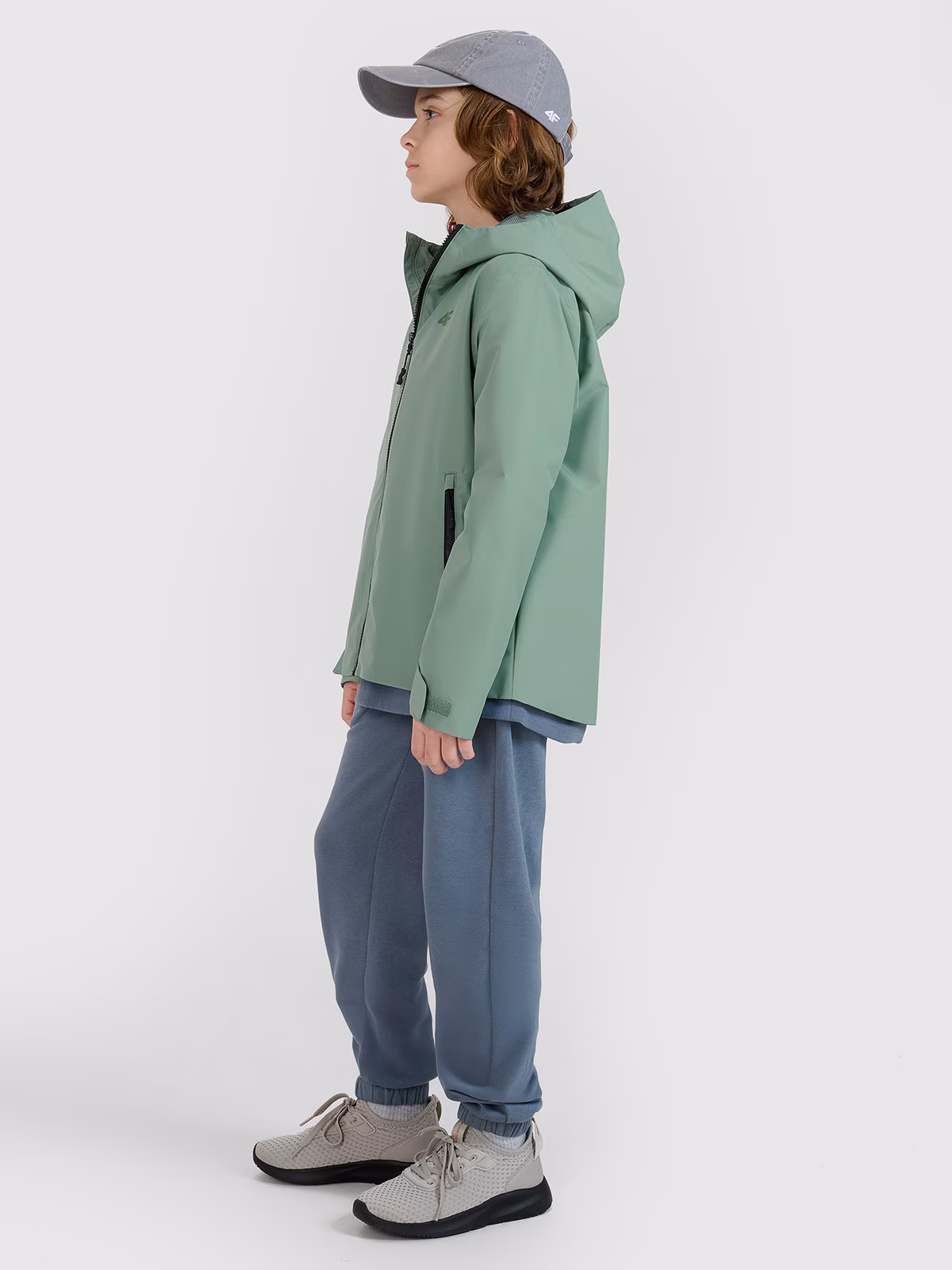 Kurtka przejściowa membrana 5000 dziecięca - czarna