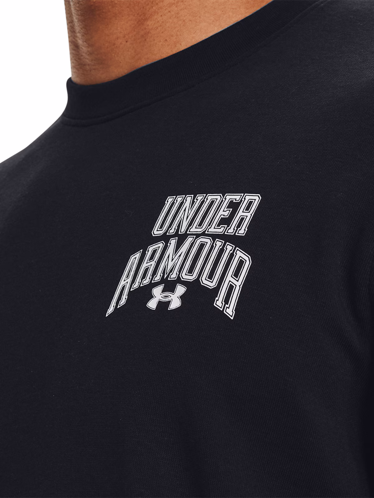 Bluza dresowa męska Under Armour UA Rival Terry Graphic Crew - czarna