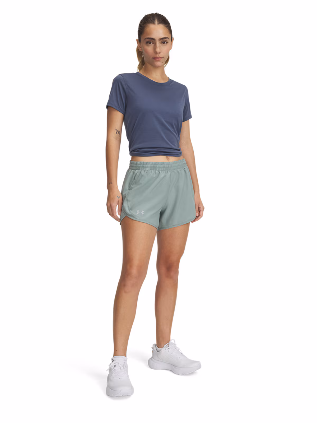 Spodenki do biegania damskie Under Armour UA Fly By 3'' Shorts - szare