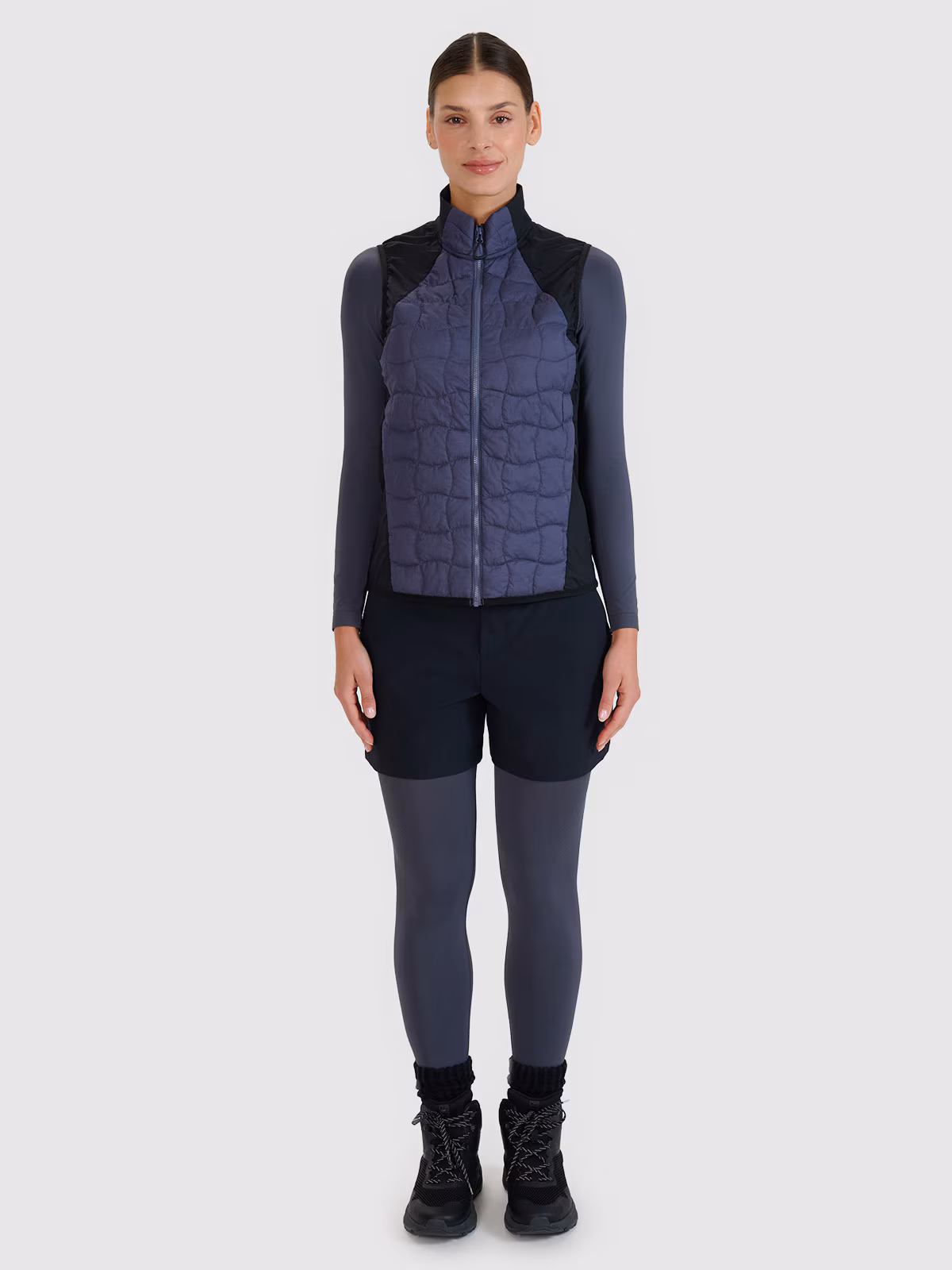 Spodenki trekkingowe szybkoschnące damskie - niebieskie