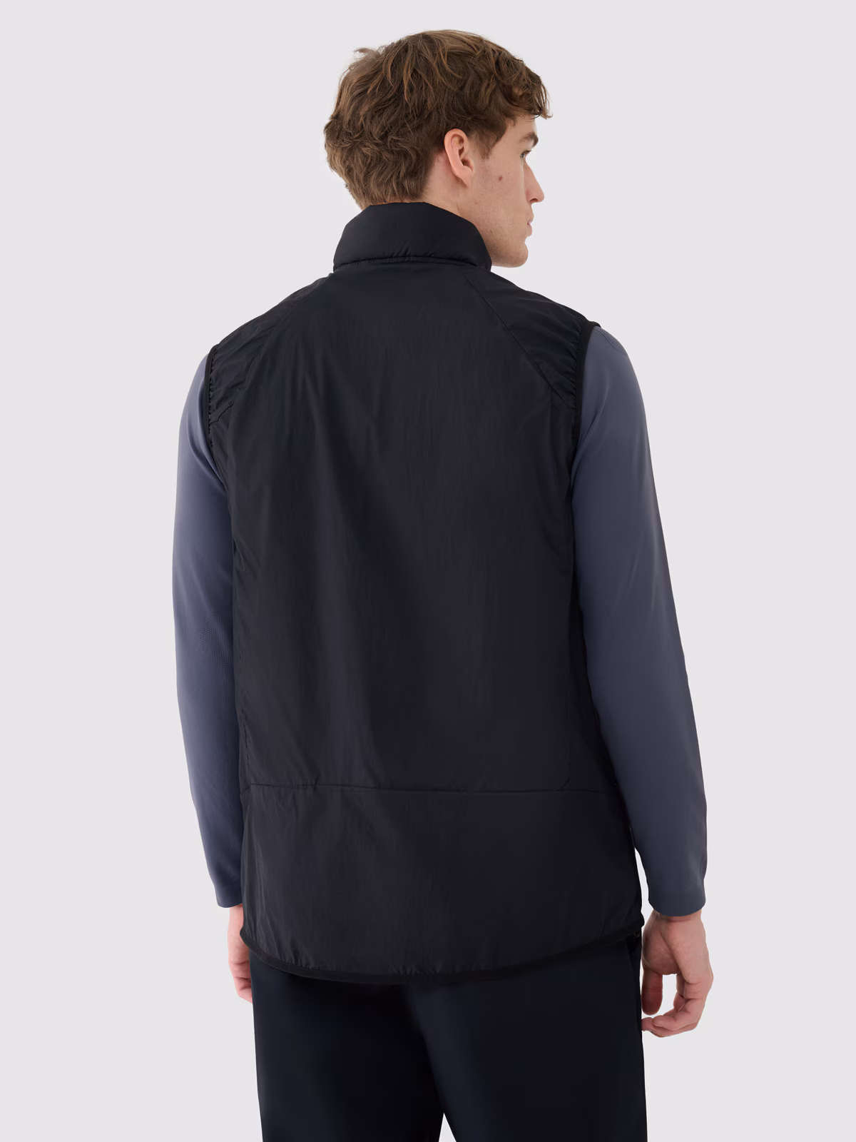 Bezrękawnik puchowy trekkingowy z wypełnieniem Primaloft Black męski - szary