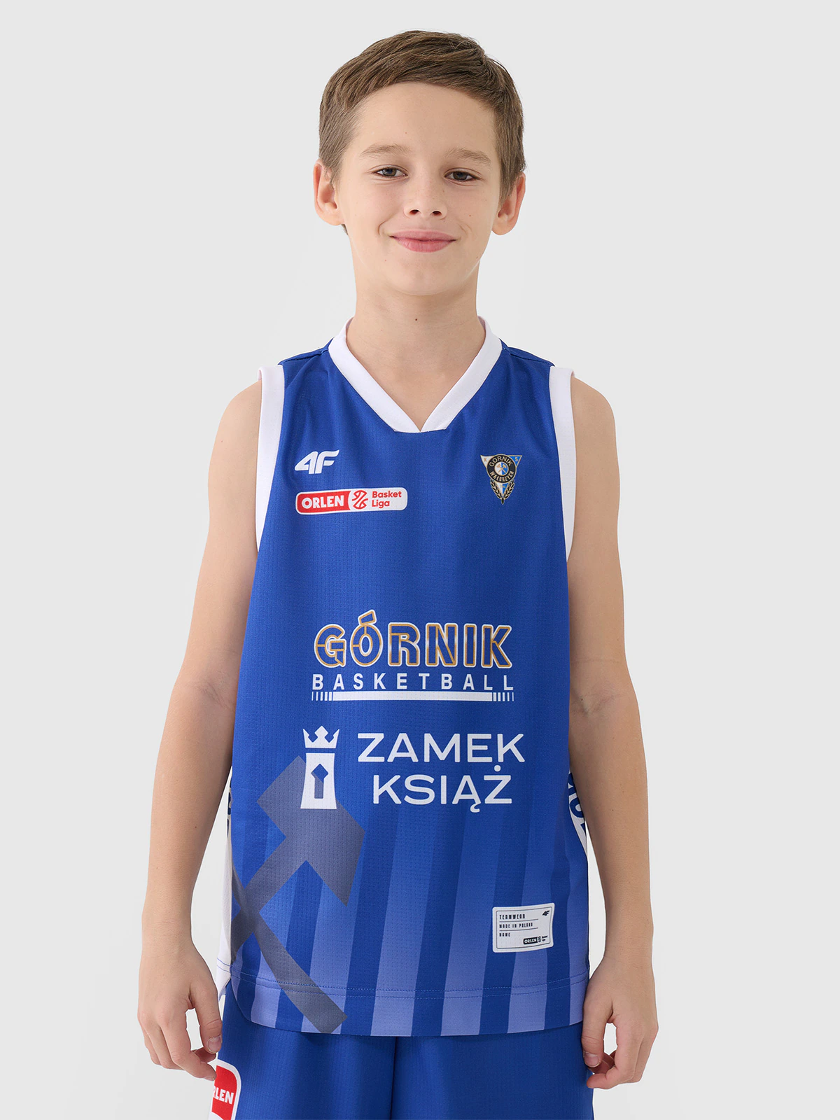 Koszulka meczowa replika domowa z sezonu 2024/25 dziecięca 4F x PLK - Górnik Wałbrzych