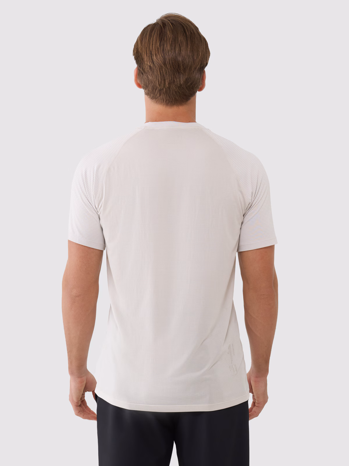 Koszulka treningowa szybkoschnąca męska - beżowa