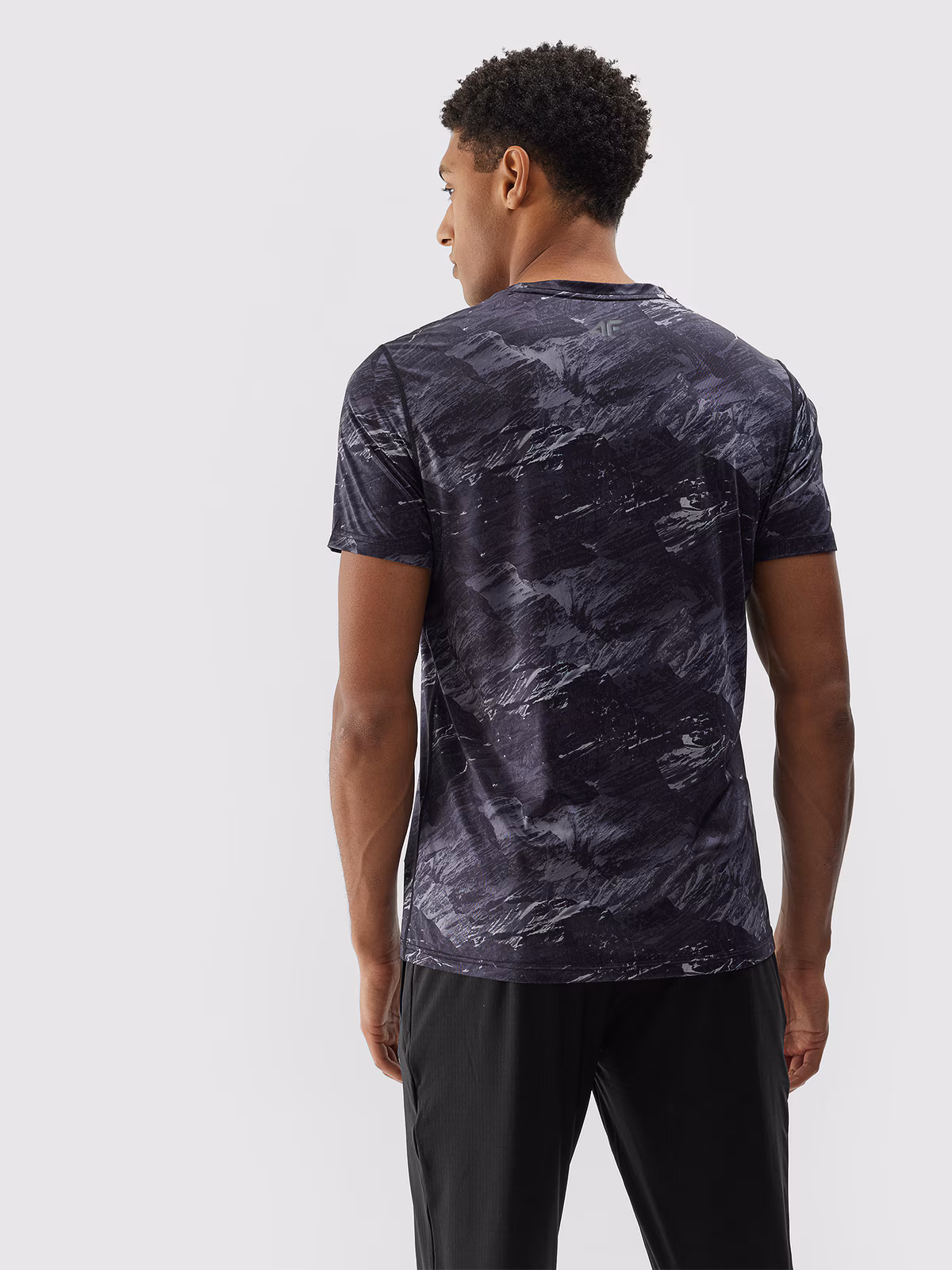 Koszulka treningowa z materiału z recyklingu męska - szara