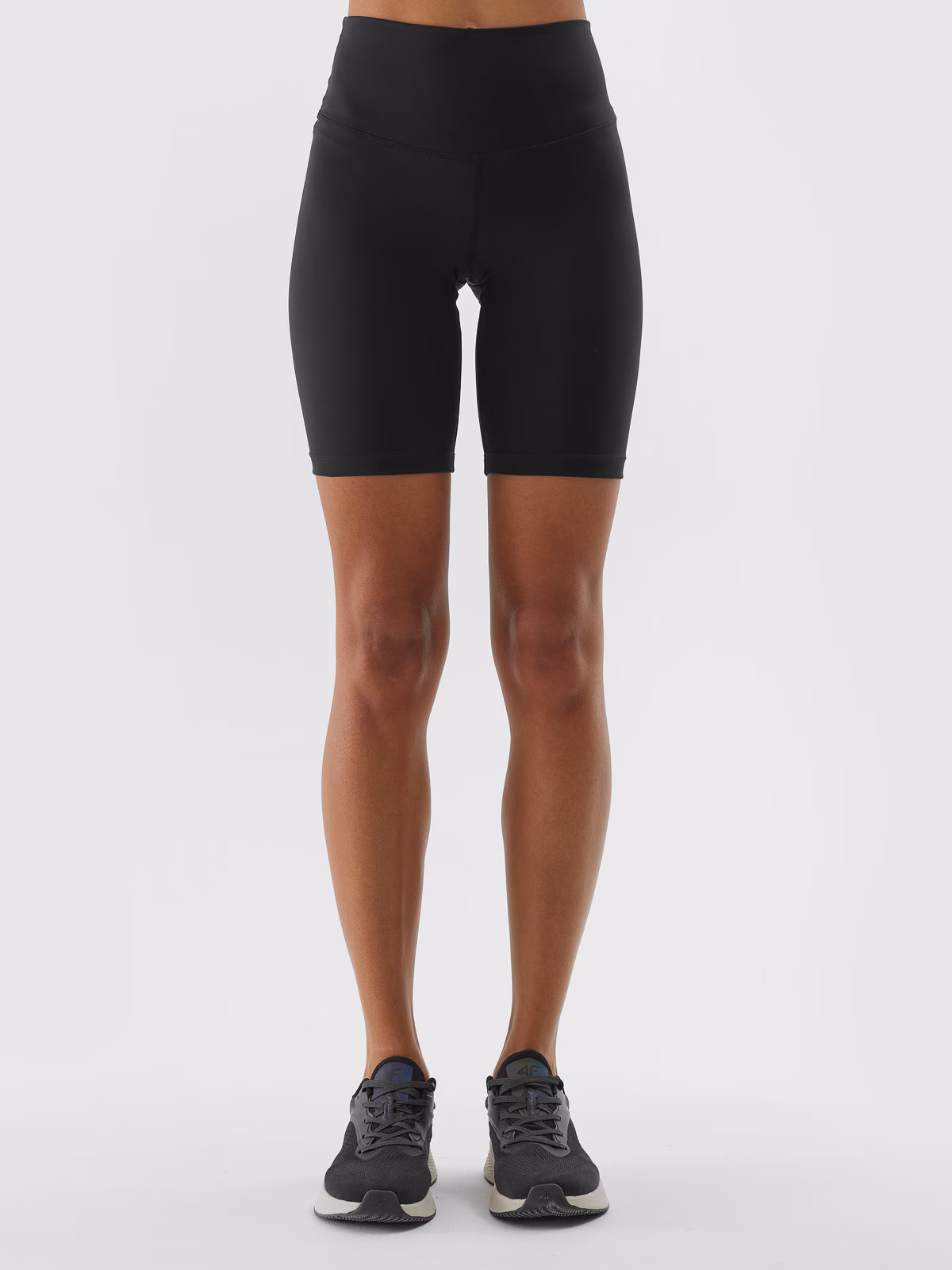 Legginsy krótkie treningowe damskie - fioletowe