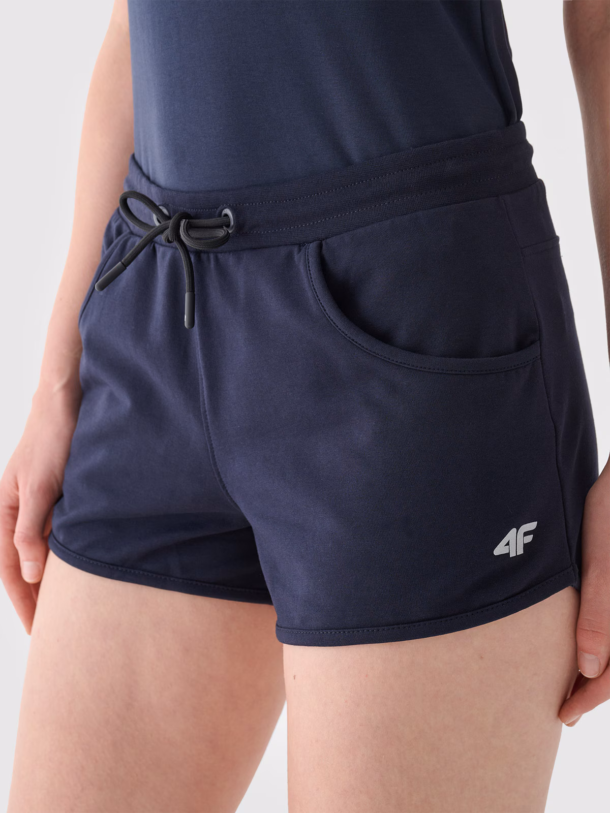 Spodenki dresowe damskie - granatowe