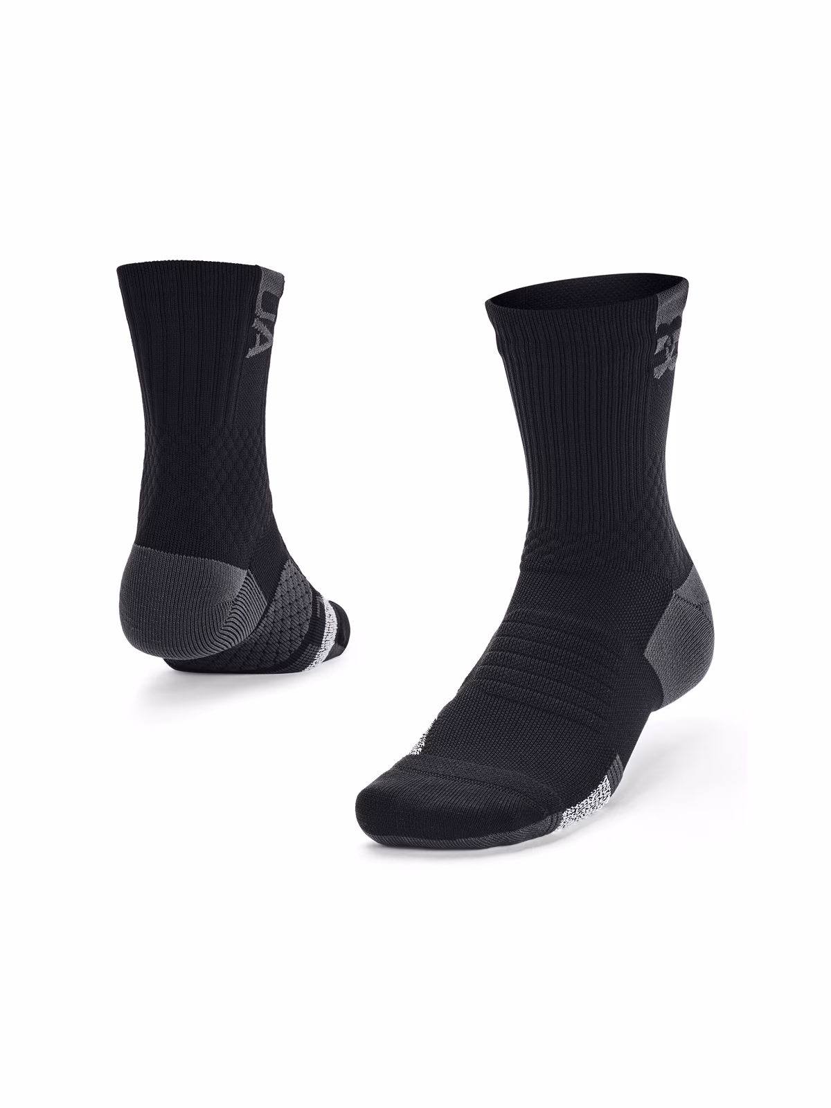 Skarpetki treningowe nad kostkę uniseks Under Armour UA Ad Playmaker 1pk Mid - czarne