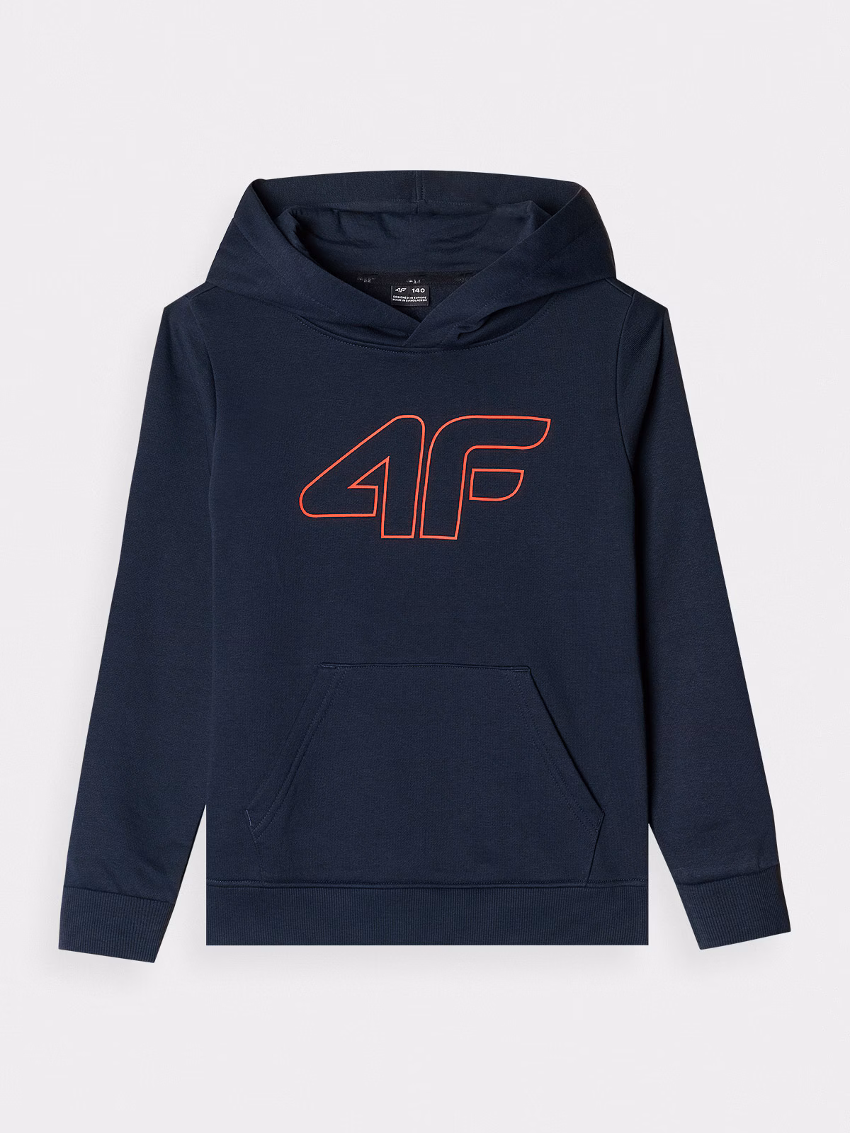 Bluza dresowa nierozpinana z kapturem chłopięca - niebieska