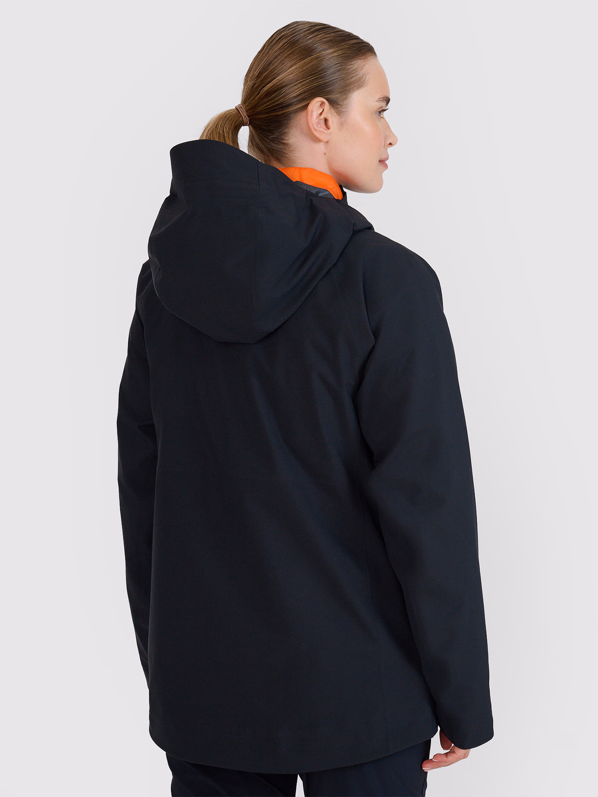 Kurtka trekkingowa membrana 15000 damska - pomarańczowa