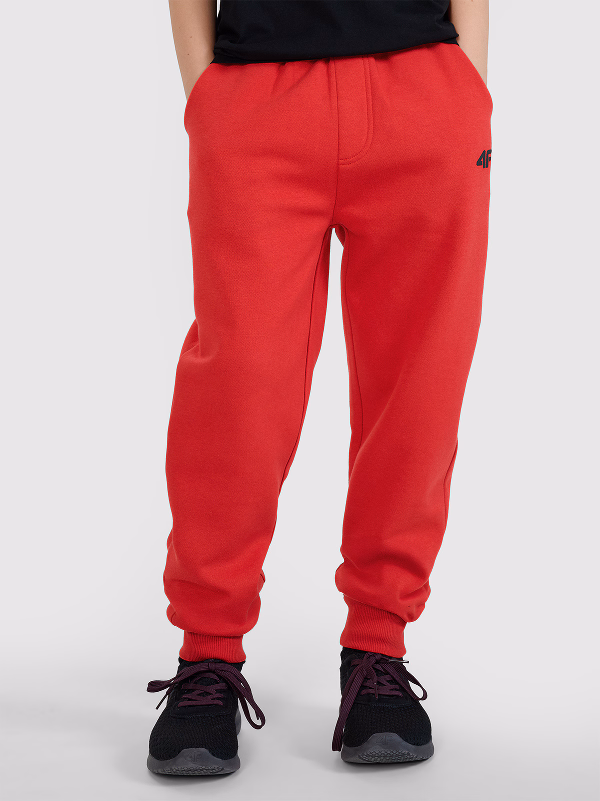 Spodnie dresowe joggery chłopięce - czarne