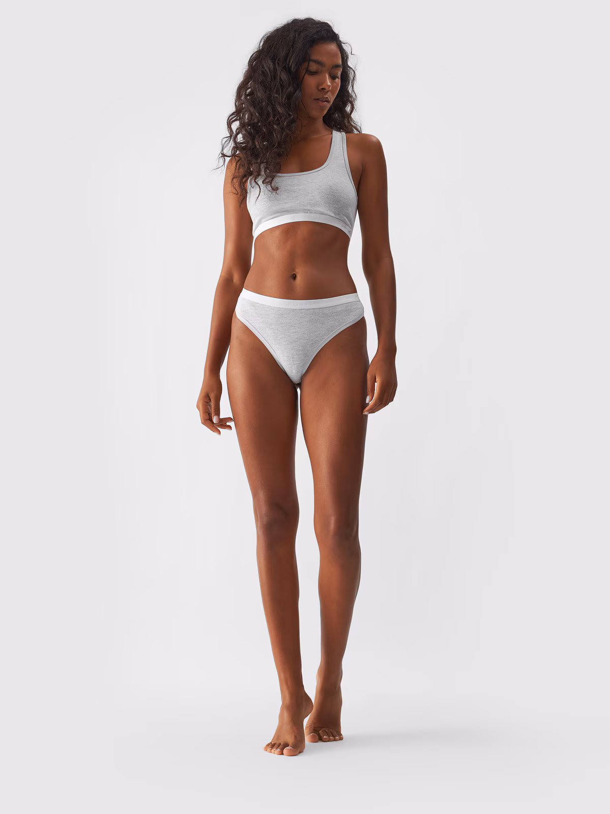 Bielizna stringi (2-pack) damskie - szare