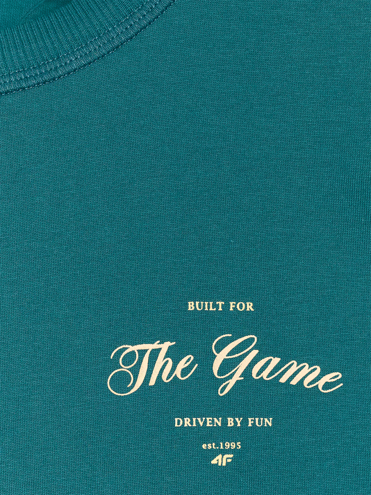 T-shirt oversize z nadrukiem damski - fioletowy