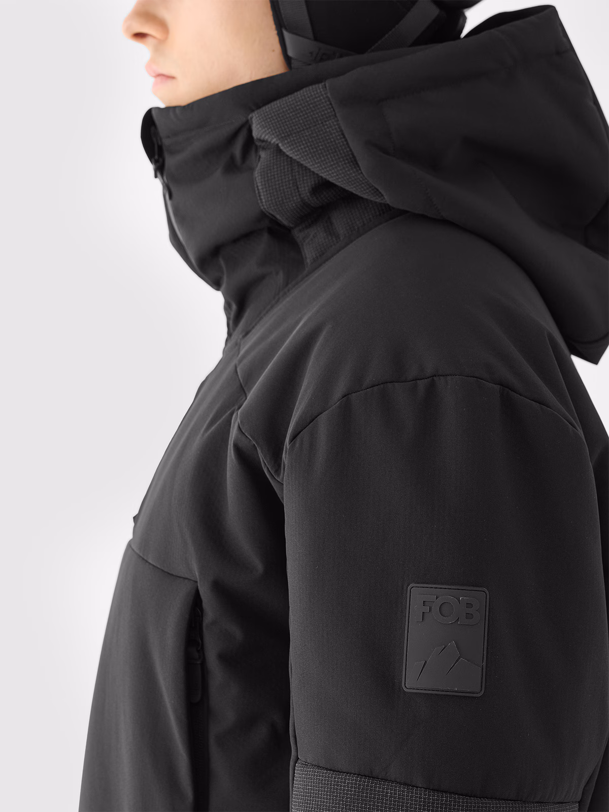 Kurtka snowboardowa membrana 8000 męska - czarna