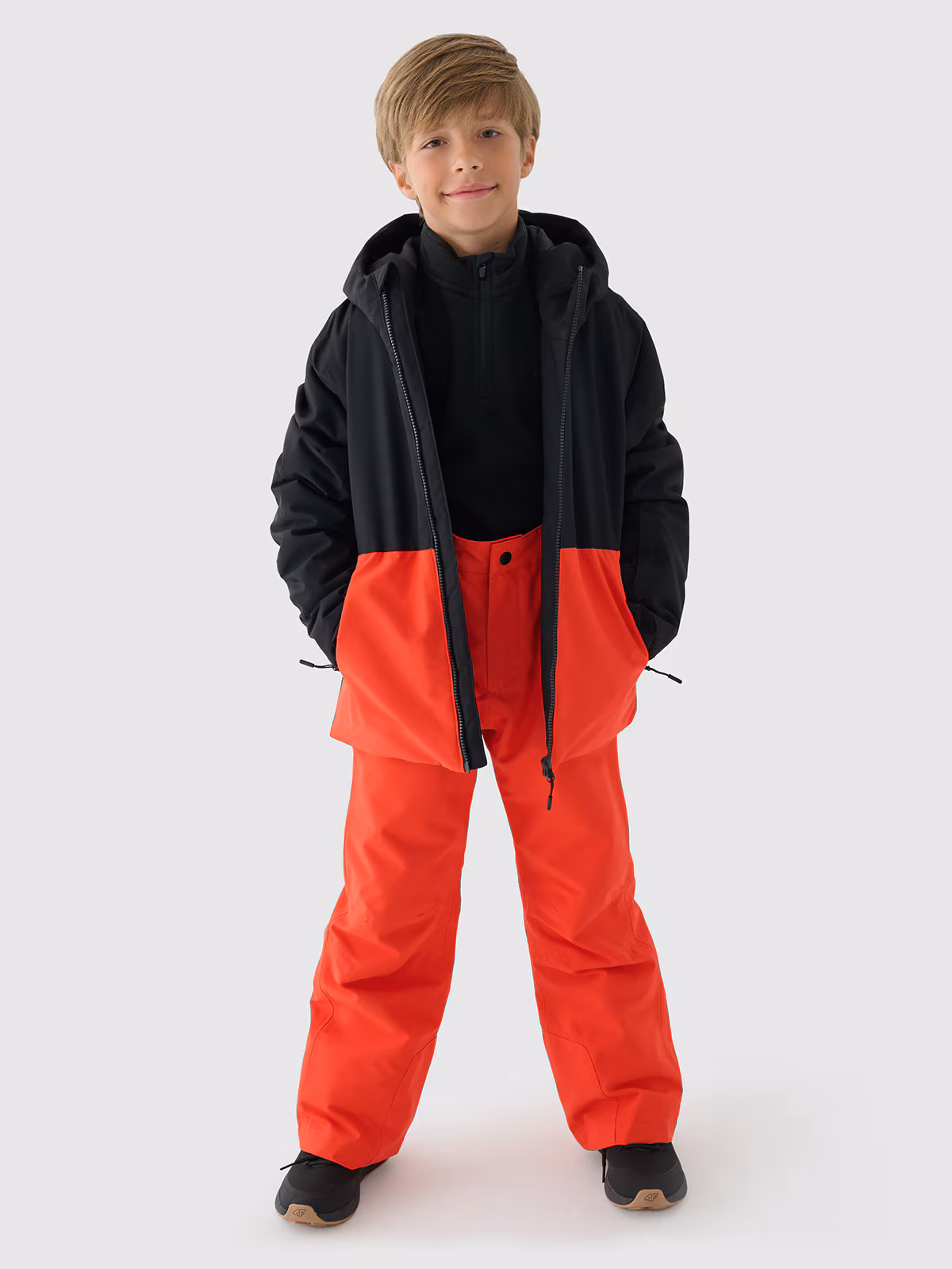 Kurtka narciarska membrana 5000 chłopięca - czerwona