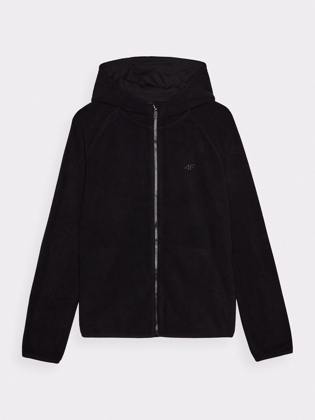 Polar z kapturem regular damski - czarny