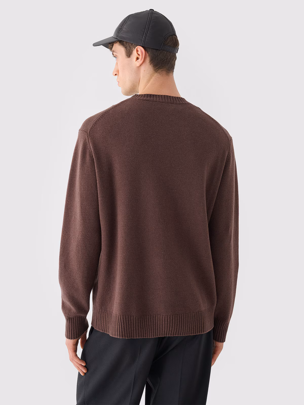 Sweter wełniany męski Outhorn - brązowy