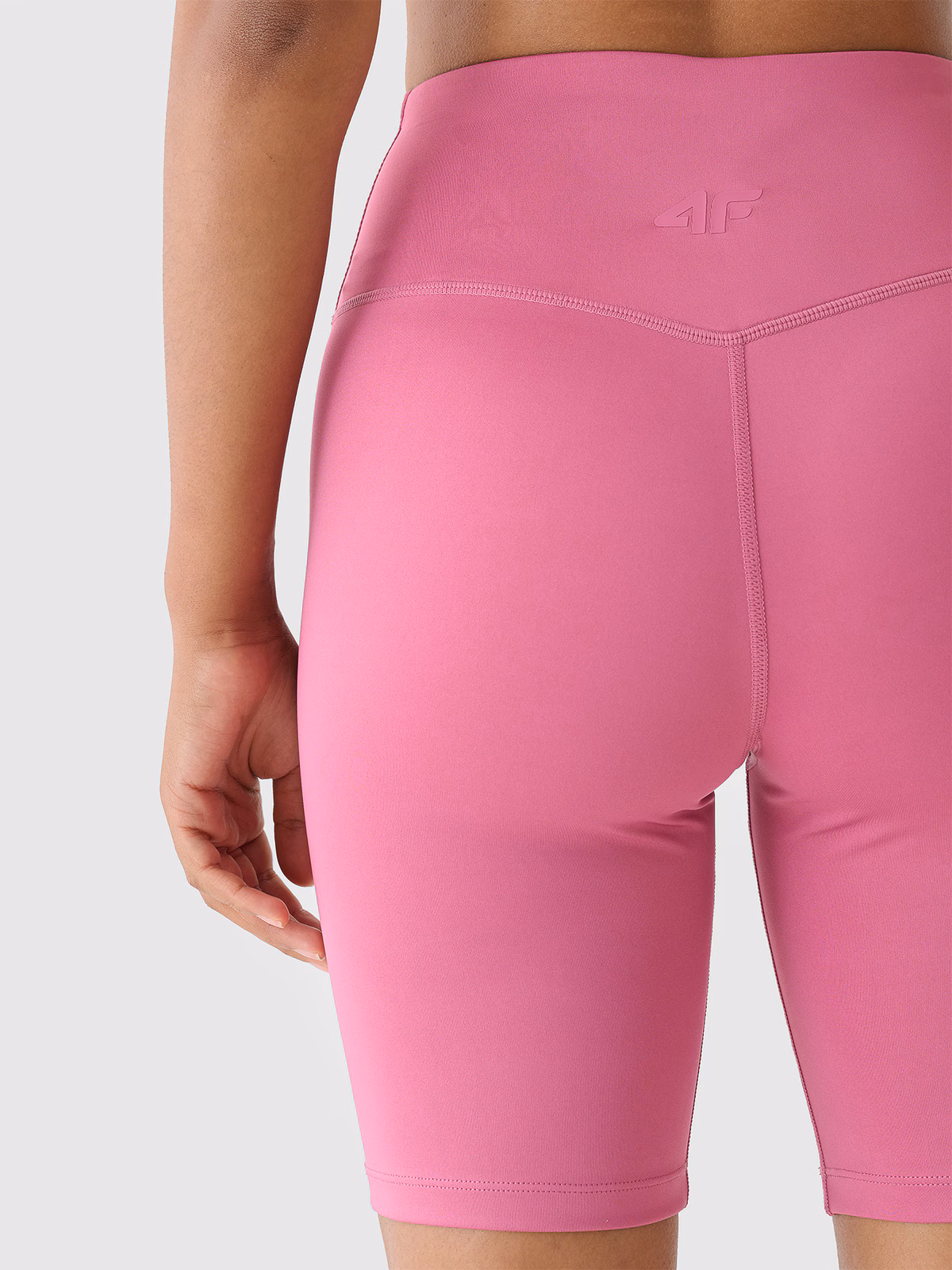 Legginsy krótkie treningowe damskie - fioletowe