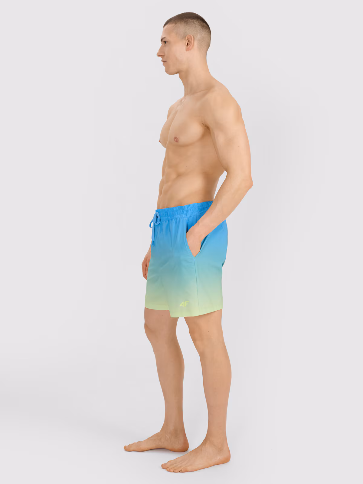 Spodenki plażowe męskie - turkusowe
