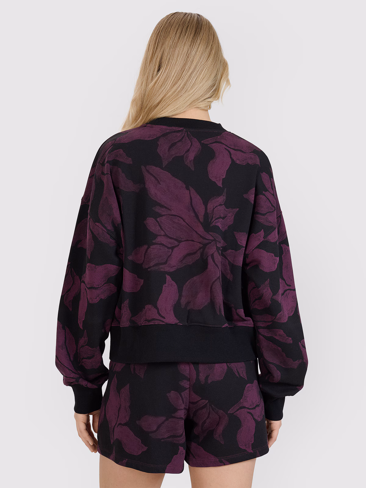 Bluza dresowa nierozpinana bez kaptura damska - multikolor