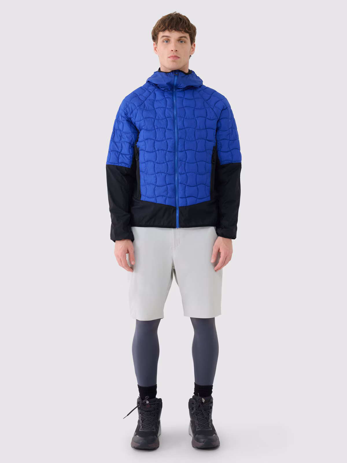 Kurtka puchowa trekkingowa z wypełnieniem Primaloft Black Insulation męska - niebieska