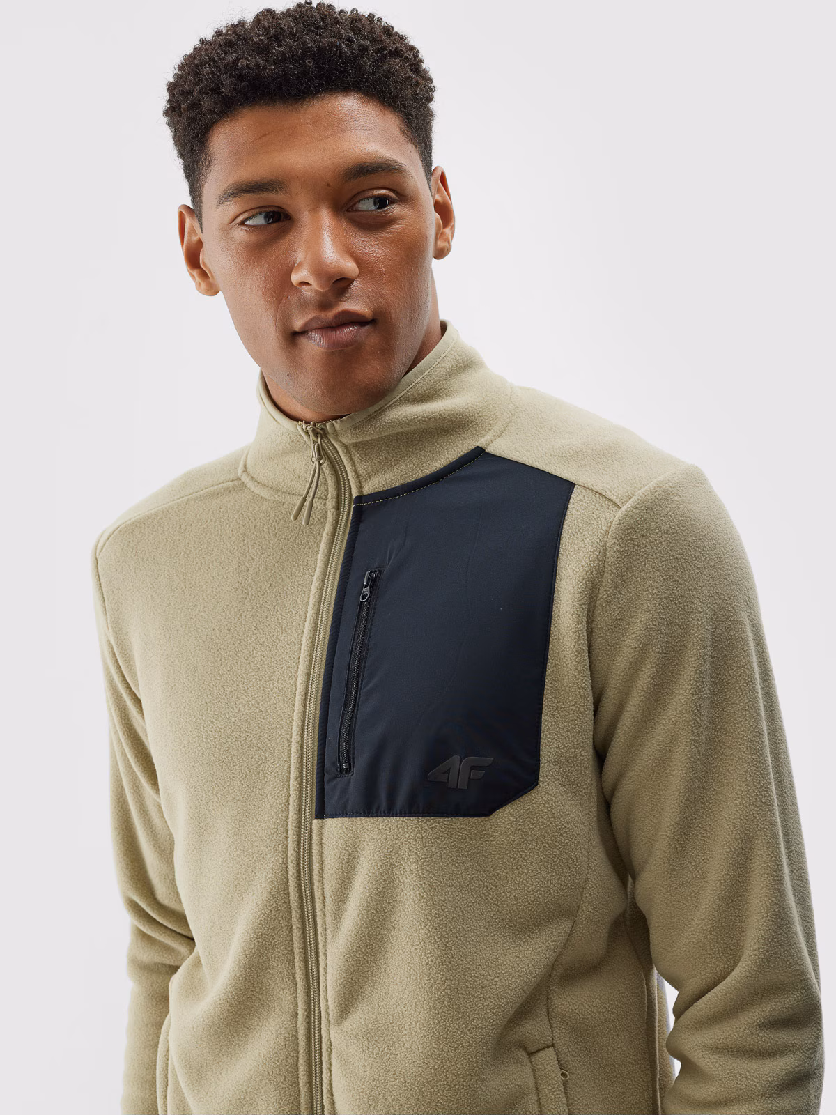 Polar ze stójką regular męski - czarny