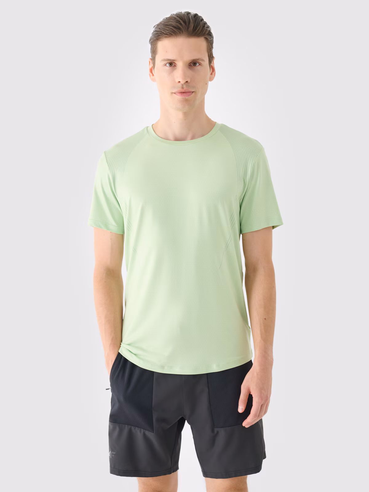 Spodenki treningowe regular szybkoschnące męskie - szare