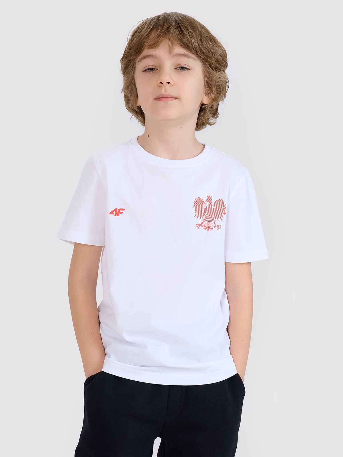 Koszulka kibica dziecięca - biała