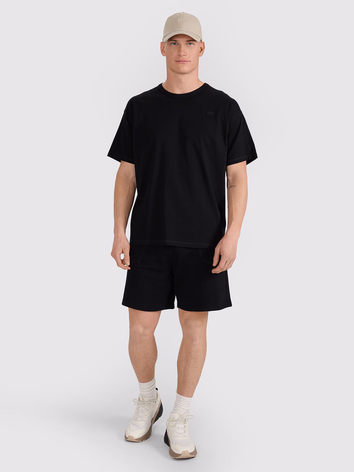 T-shirt oversize gładki uniseks - szary