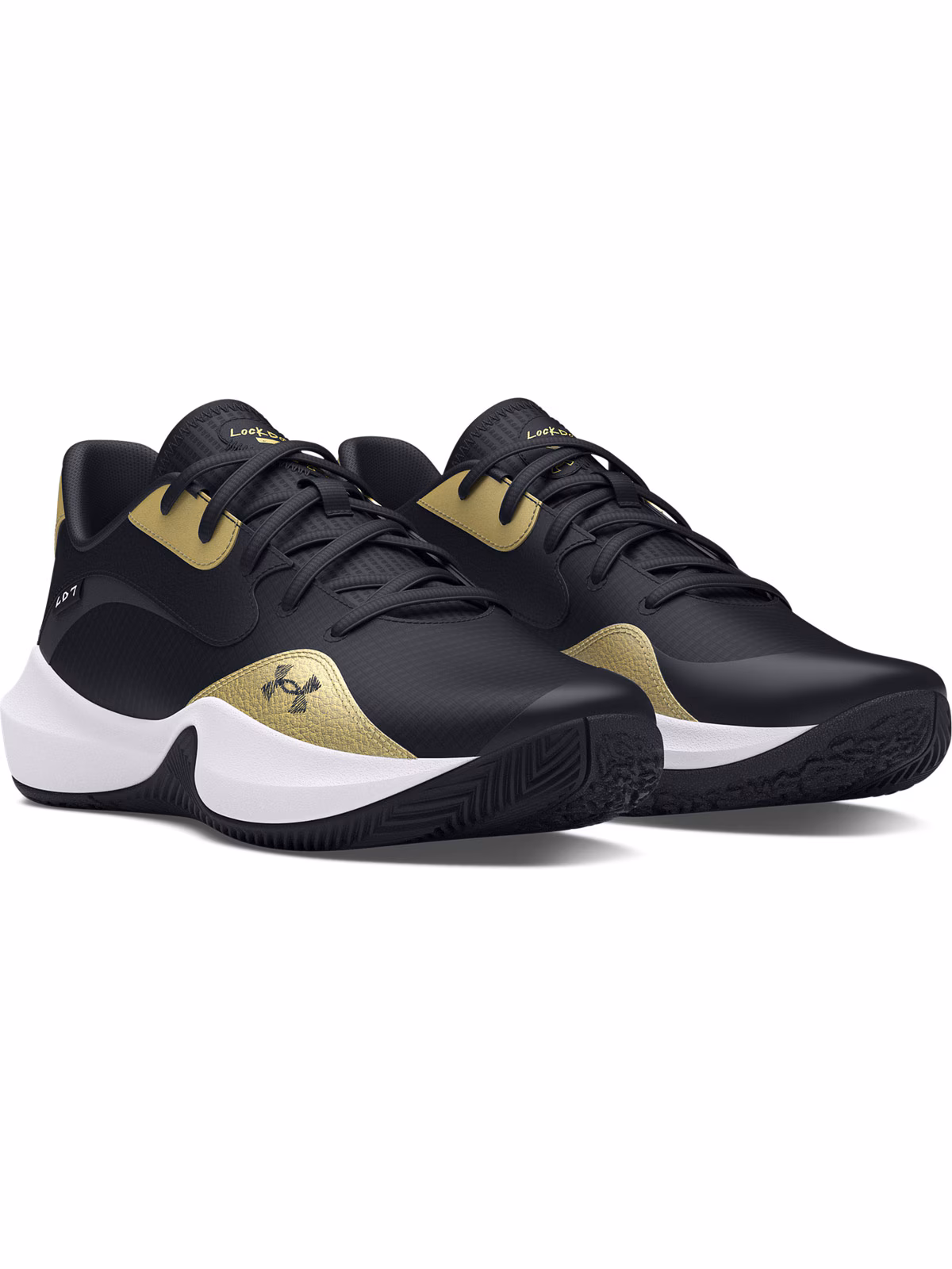 Buty do koszykówki uniseks Under Armour UA Lockdown 7 Low - niebieskie