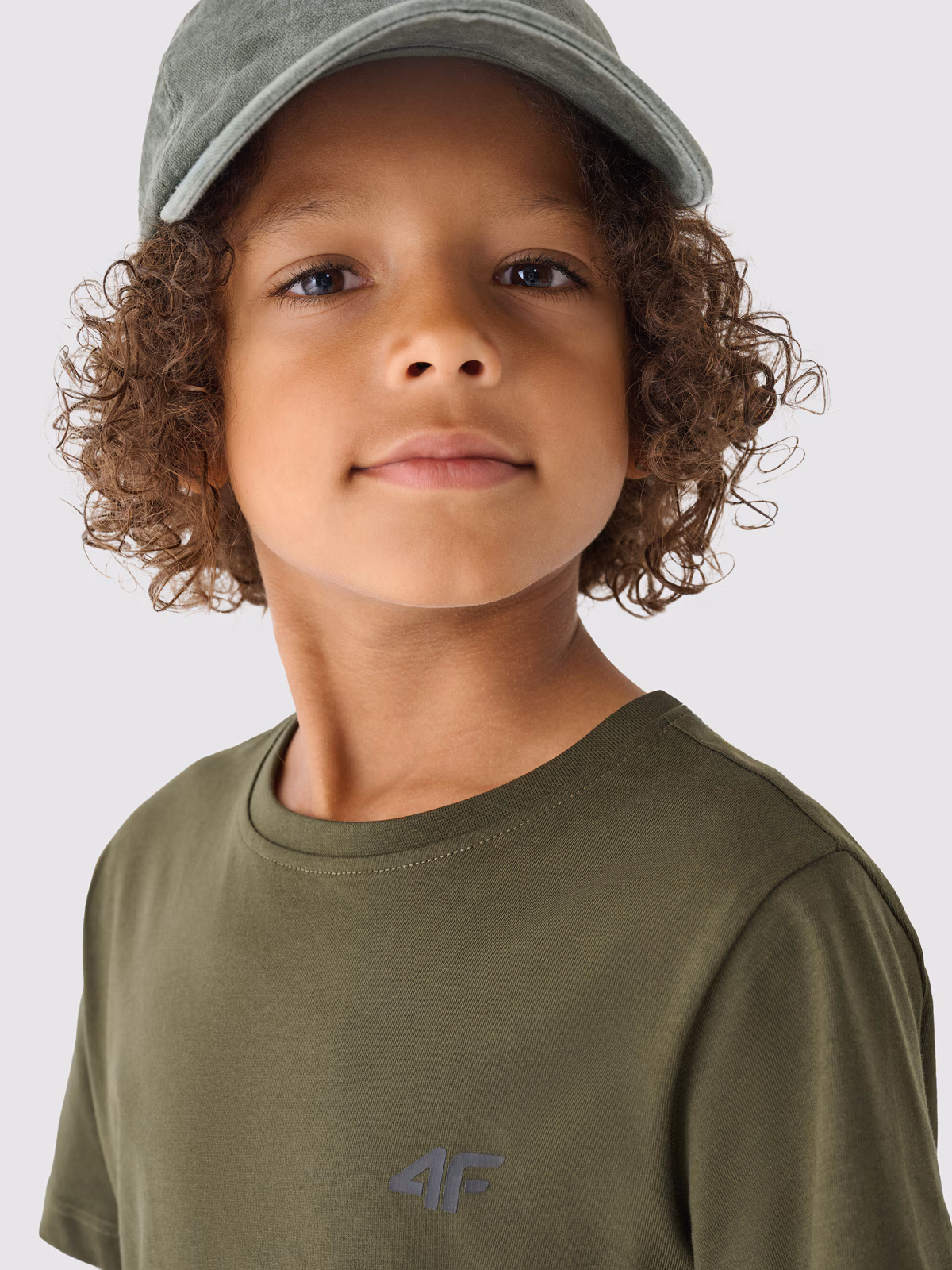 T-shirt gładki chłopięcy - granatowy