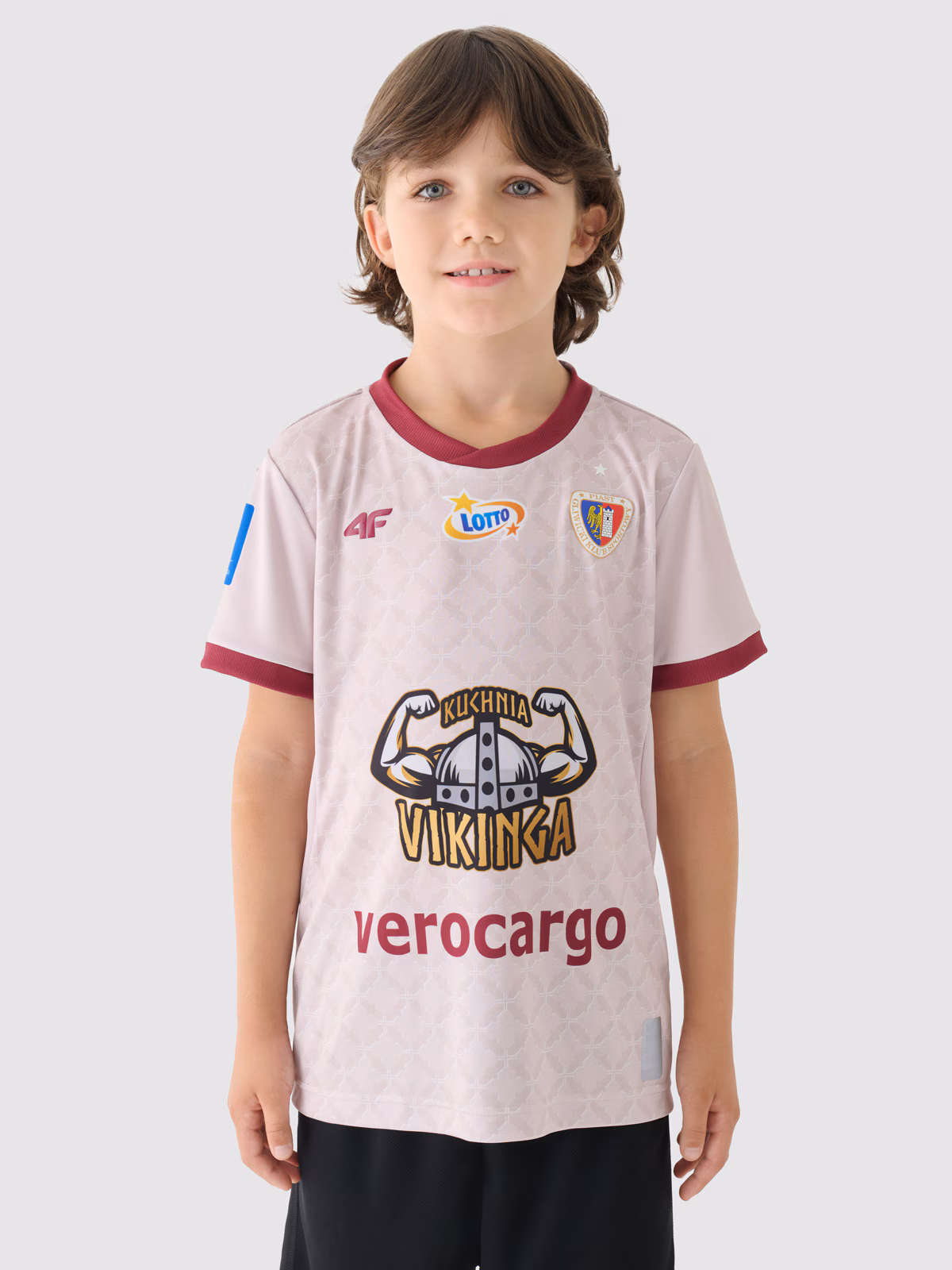 Trzecia koszulka klubowa z sezonu 2024/25 chłopięca 4F x Piast Gliwice - multikolor