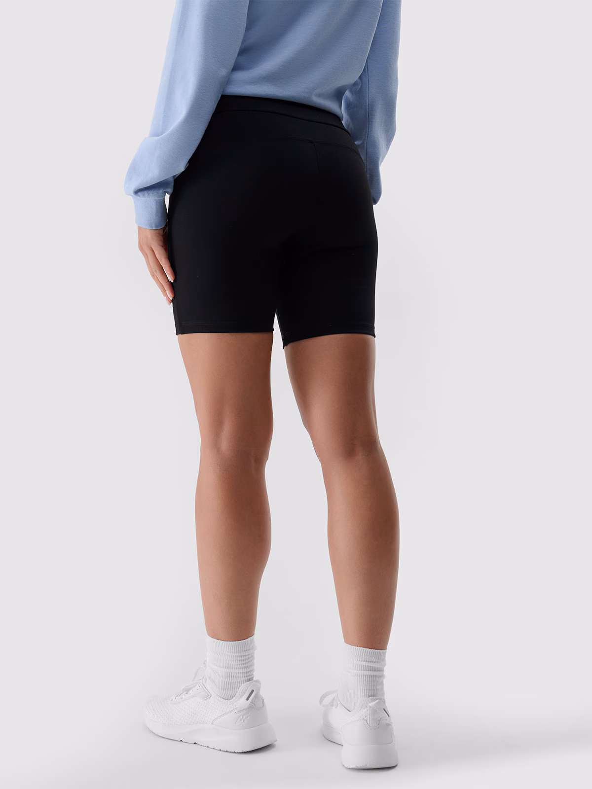 Legginsy krótkie damskie - fioletowe